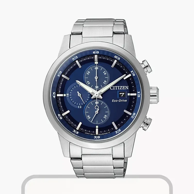 Citizen Analog Eco-Drive Chronograph Blue Dial Men's Watch | CA0610-52L